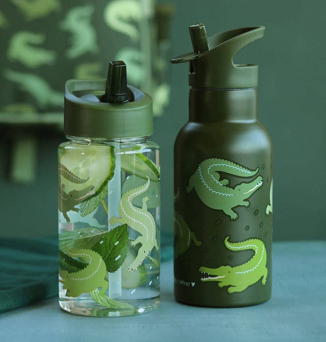 A Little Lovely Company - Kids Drink/Water Bottle: Crocodiles
