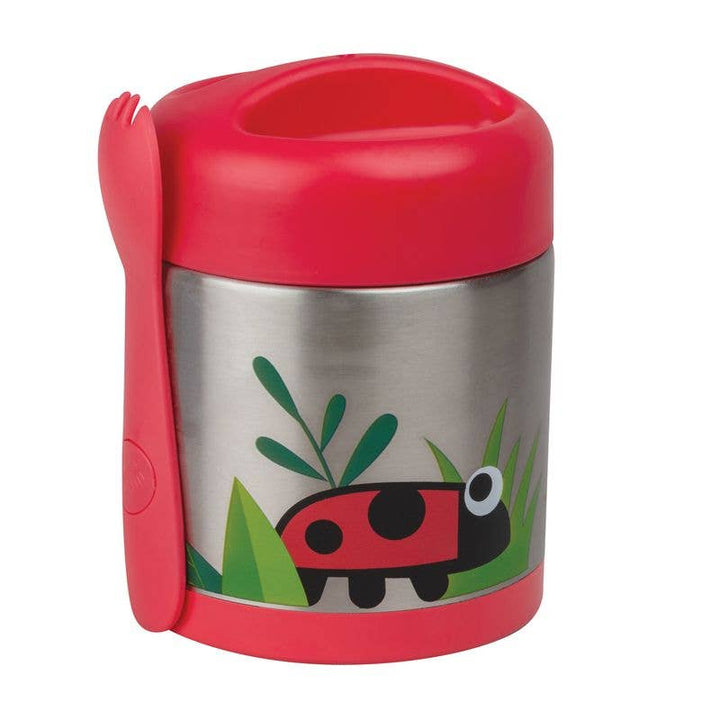 Tum Tum - Thermal Food Flask w/ Magnetic Spork - Ladybird