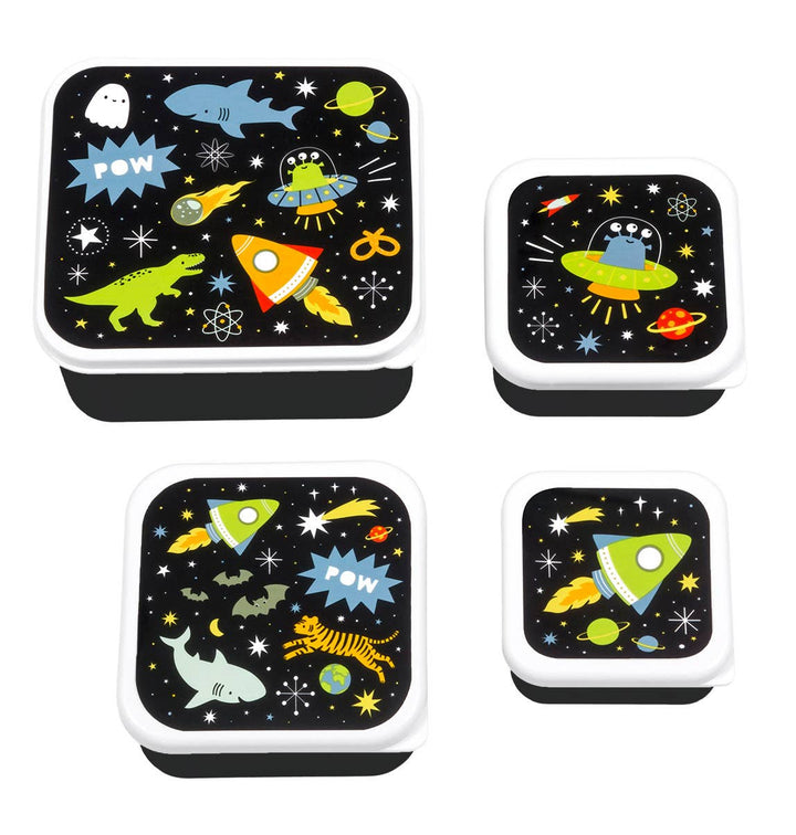 A Little Lovely Company - Lunch & Snack Box Set: Galaxy