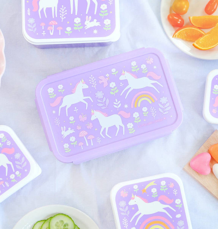 A Little Lovely Company - Bento Lunch Box: Unicorn dreams