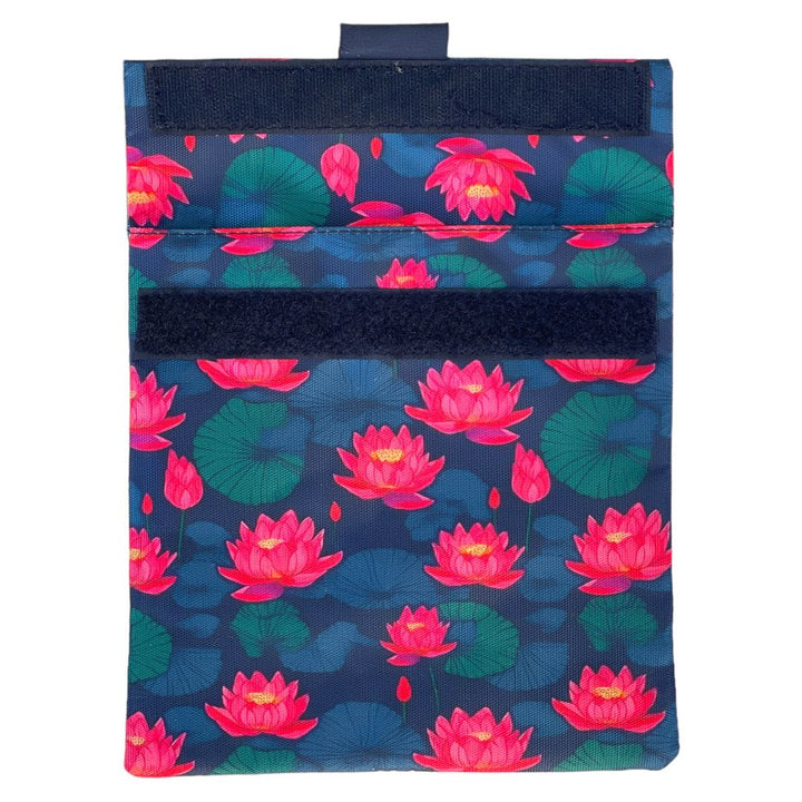Yumbox Reusable Sandwich Bag - Set of 2 - Navy & Lotus Flowers