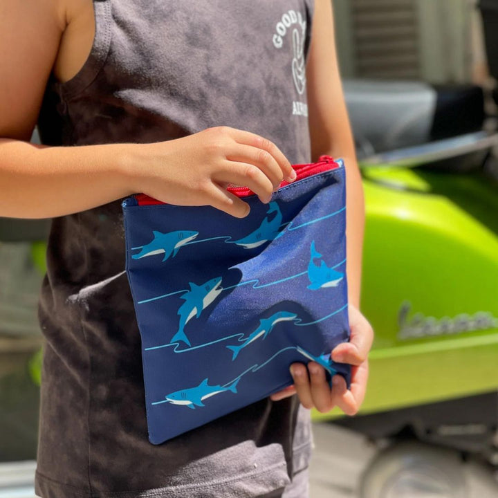Yumbox Reusable Sandwich Bag - Set of 2 - Sharks Duo