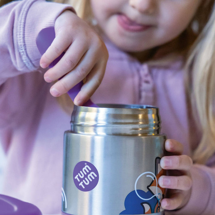 Tum Tum - Thermal Food Flask w/Magnetic Spork - Felicity Fox