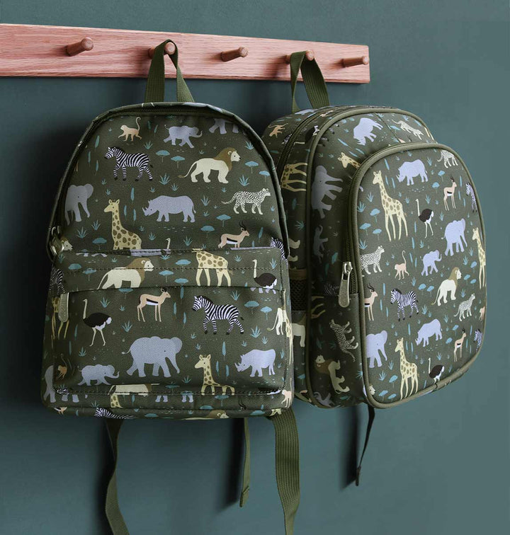 A Little Lovely Company - Backpack with Insulated Pocket: Savanna