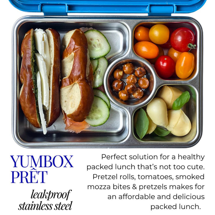 ***PRE ORDER*** Yumbox Prêt Stainless Steel Leakproof Bento Lunch Box  - Various Colours