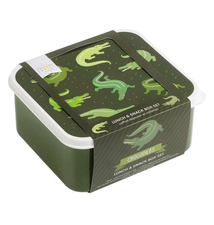 A Lovely Little Company Lunch & Snack Box Set: Crocodiles