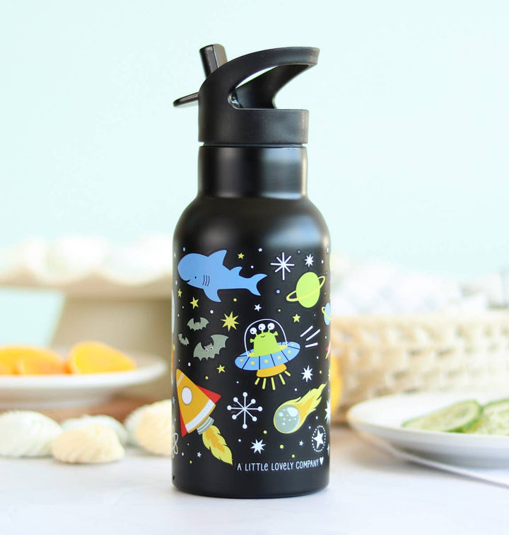 A Little Lovely Company Kids Stainless Steel Drink / Water Bottle: Galaxy