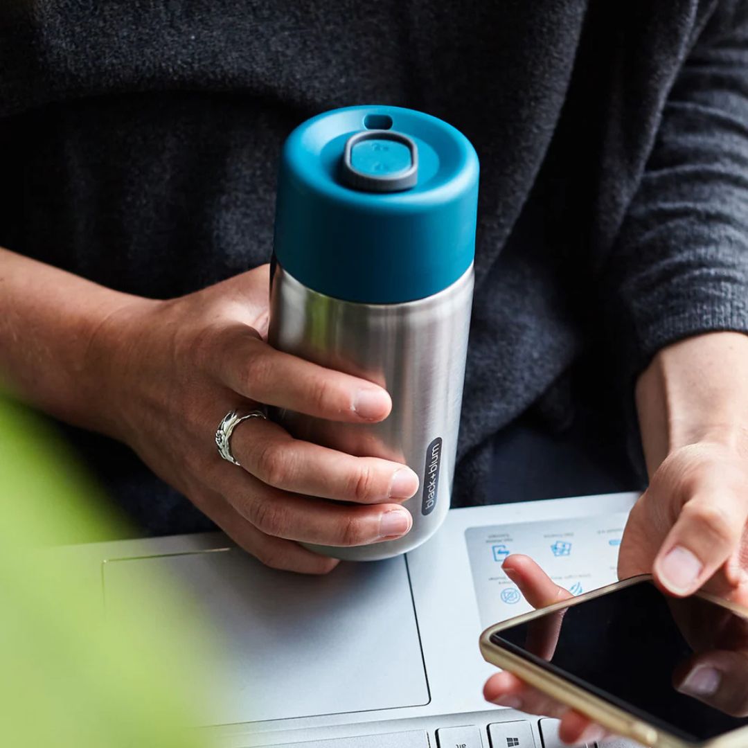Black+Blum Insulated Leak Proof Stainless Steel Travel Cup 340ml | Ocean
