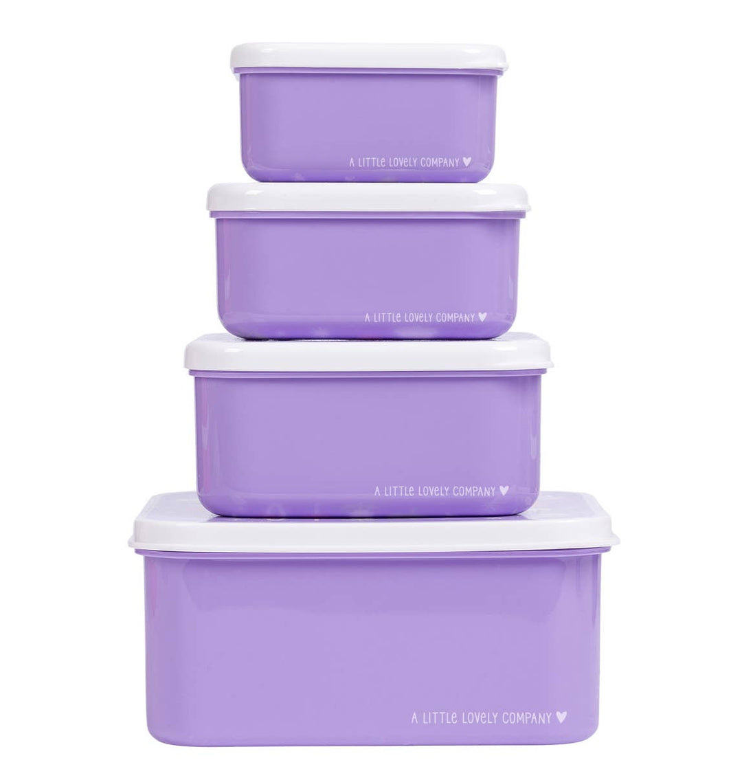 A Little Lovely Company - Lunch & Snack Box Set: Unicorn Dreams
