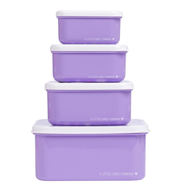 A Little Lovely Company - Lunch & Snack Box Set: Unicorn Dreams