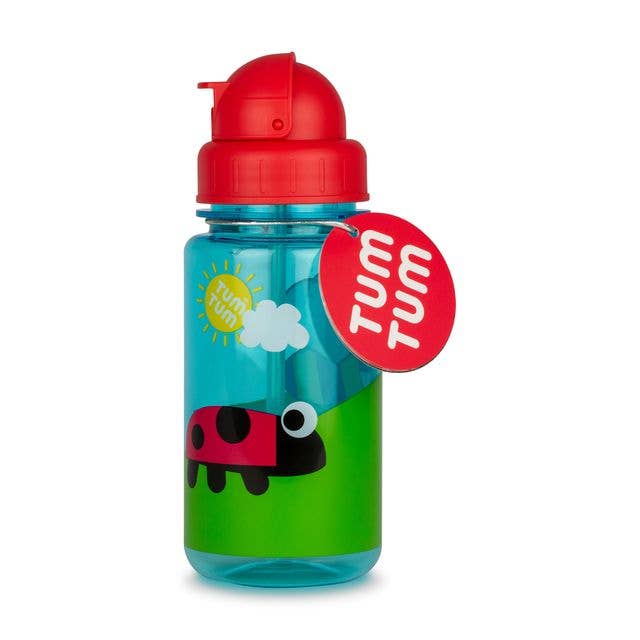 Tum Tum - Flip Top Water Bottle - Bugs