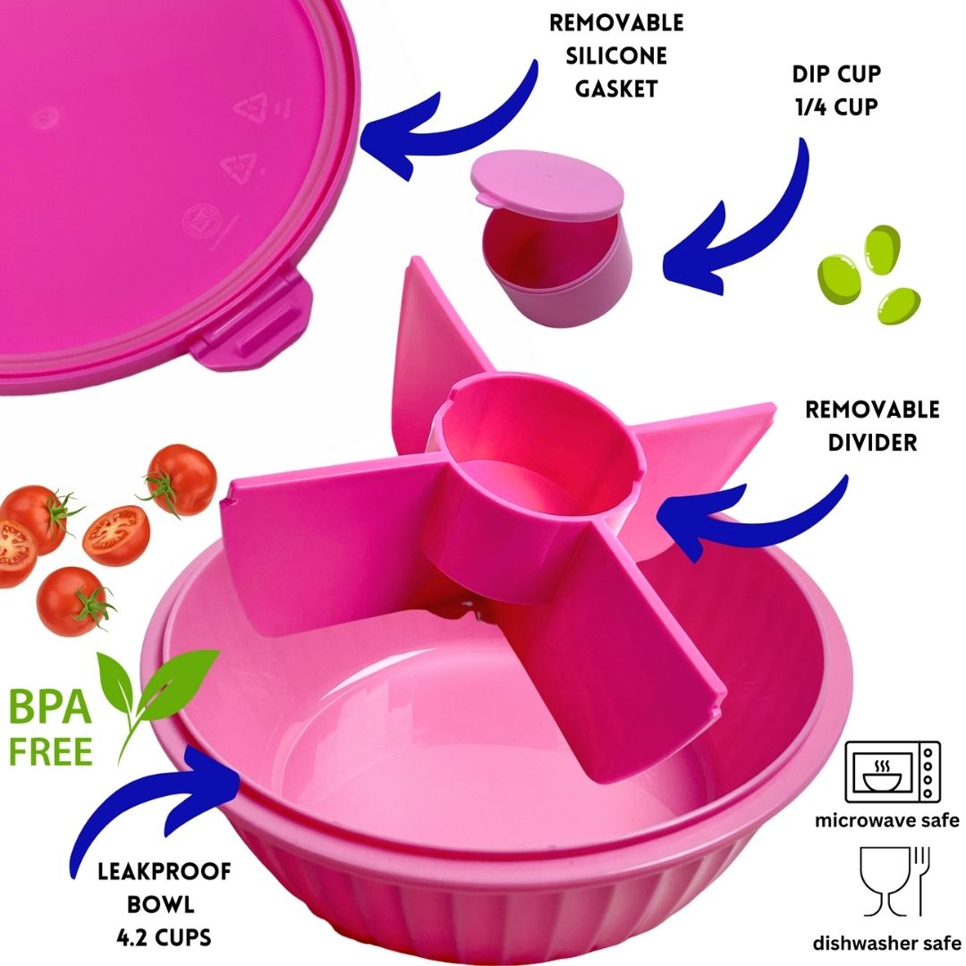 NEW! Yumbox Poke Bowl with 4 Compartment Divider - Various Colours