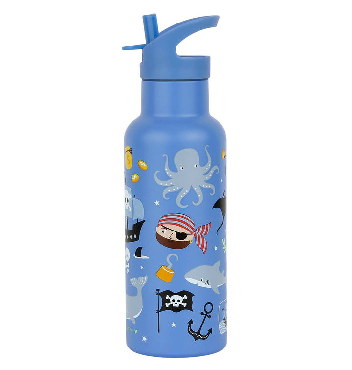 A Little Lovely Company - XL Stainless Steel Drink / Water Bottle: Pirates