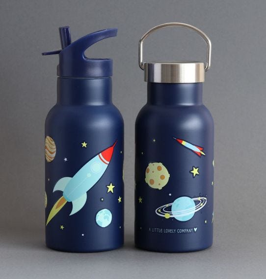 A Lovely Little Company - Kids Stainless Steel Drink / Water Bottle: Space