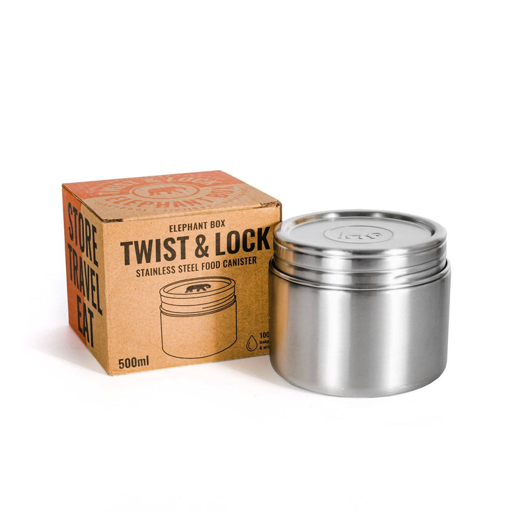 Elephant Box - Twist & Lock Food Canister 500ml