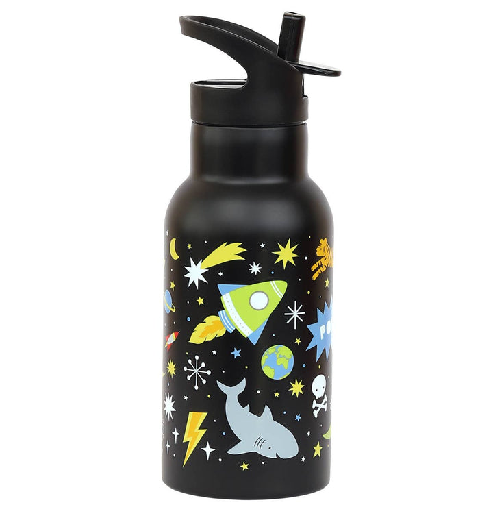 A Little Lovely Company Kids Stainless Steel Drink / Water Bottle: Galaxy