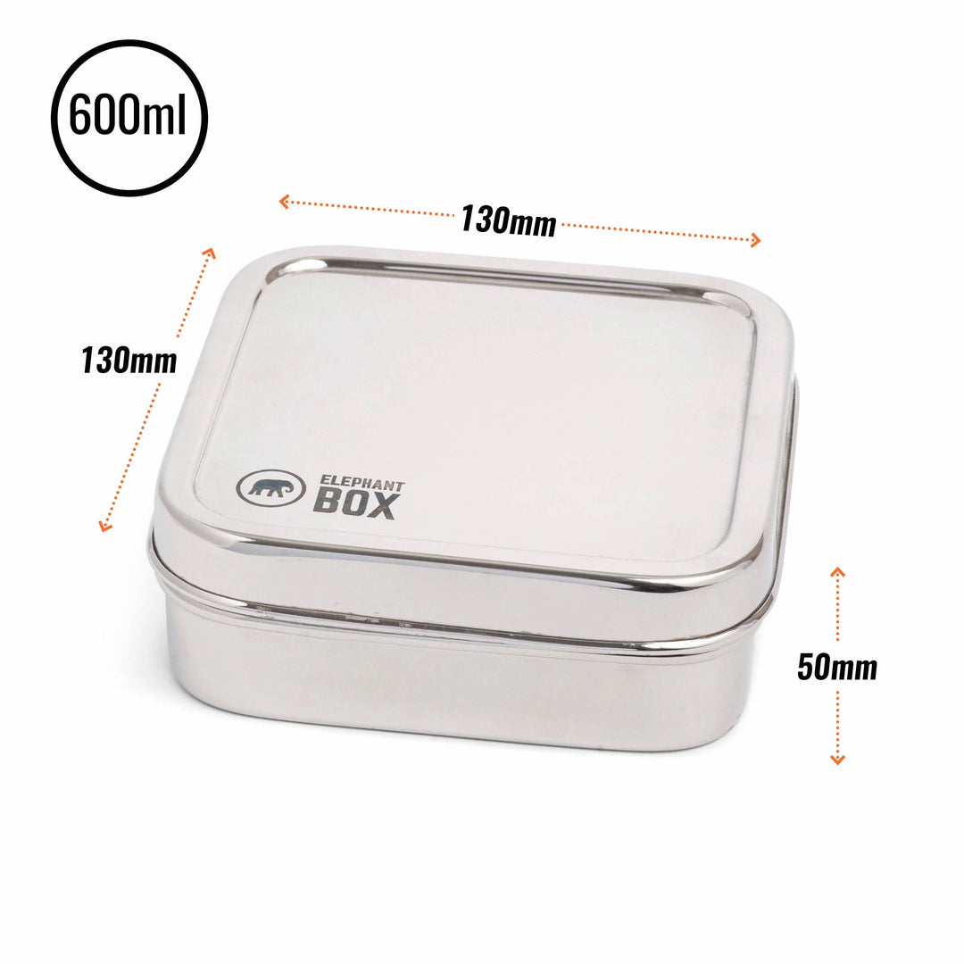 Elephant Box - Square Salad Box 600ml