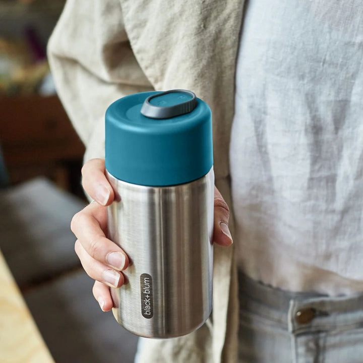 Black+Blum Insulated Leak Proof Stainless Steel Travel Cup 340ml | Ocean