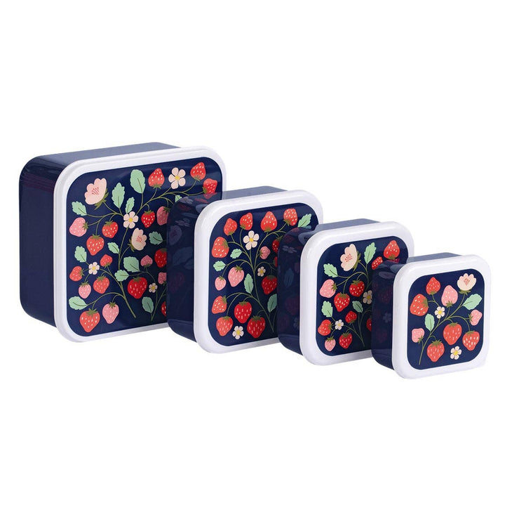 A Little Lovely Company - Lunch & Snack Box Set: Strawberries