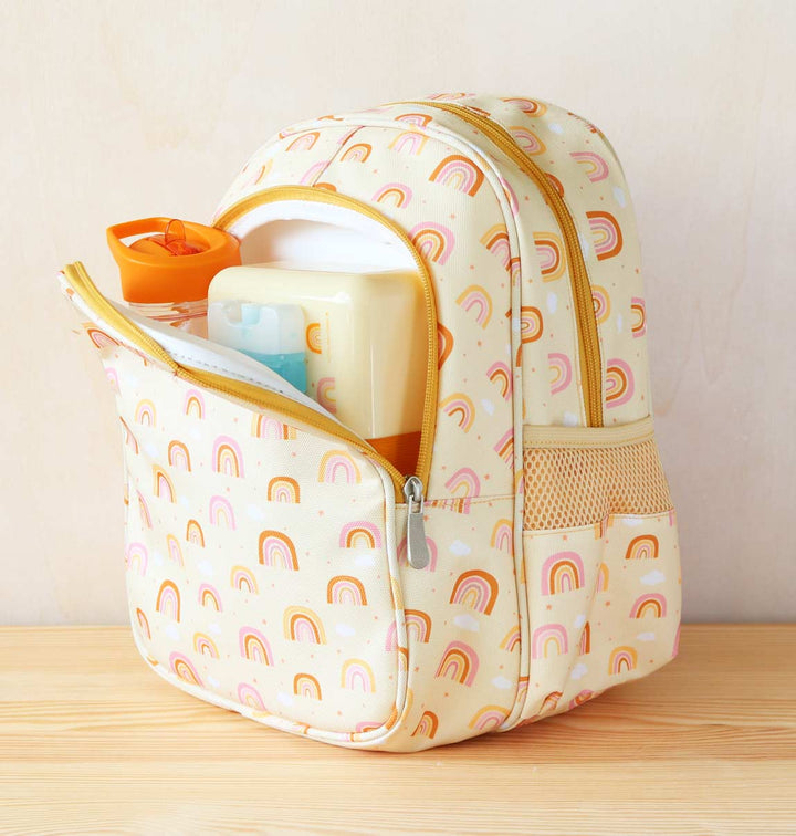 A Little Lovely Company - Backpack with Insulated Pocket: Rainbows