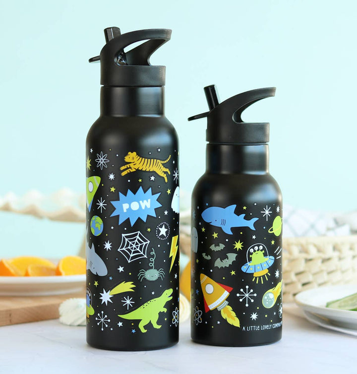 A Little Lovely Company Kids Stainless Steel Drink / Water Bottle: Galaxy