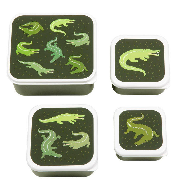 A Lovely Little Company Lunch & Snack Box Set: Crocodiles