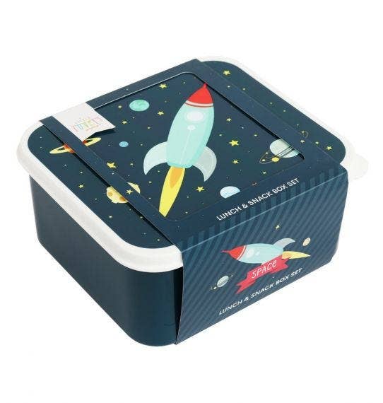 A Little Lovely Company - Lunch & Snack Box Set: Space