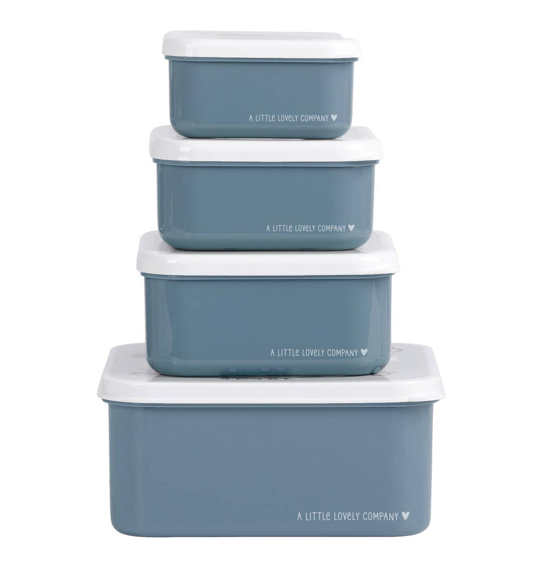 A Little Lovely Company - Lunch & Snack Box Set: Vehicles