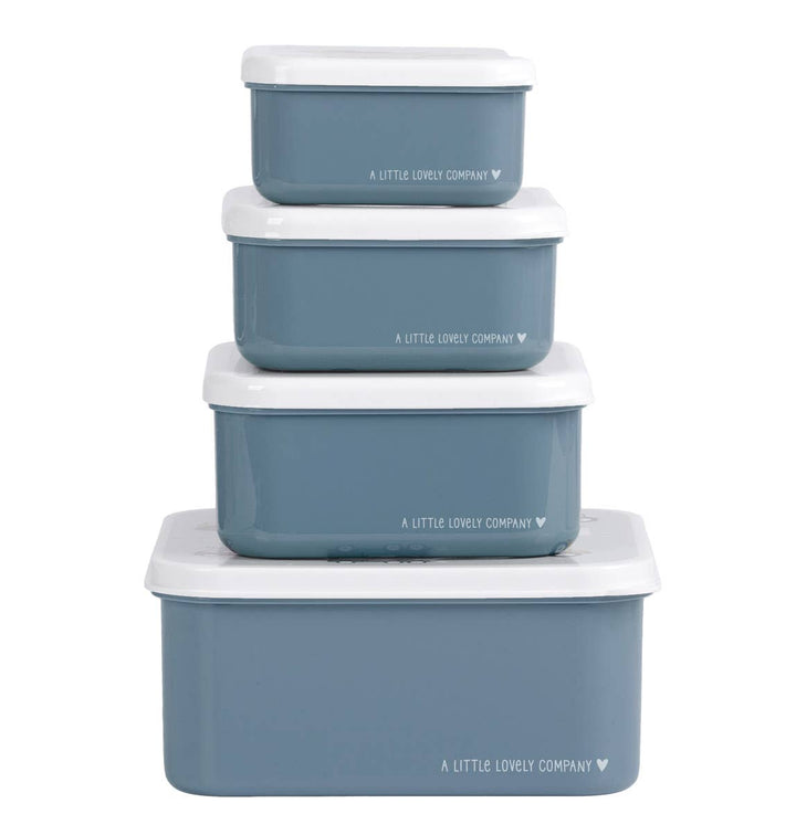 A Little Lovely Company - Lunch & Snack Box Set: Vehicles