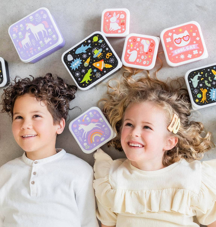 A Little Lovely Company - Lunch & Snack Box Set: Unicorn Dreams