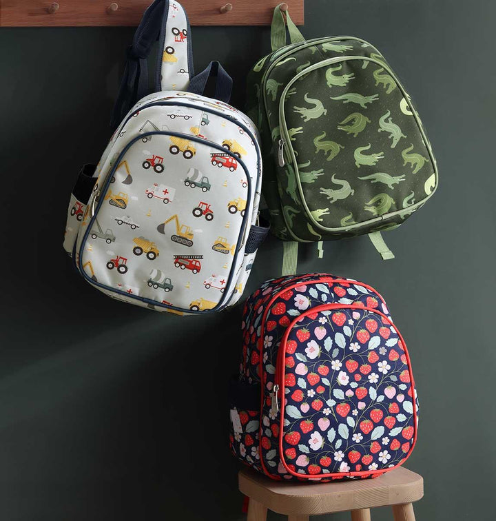 A Little Lovely Company - Backpack with Insulated Pocket: Vehicles