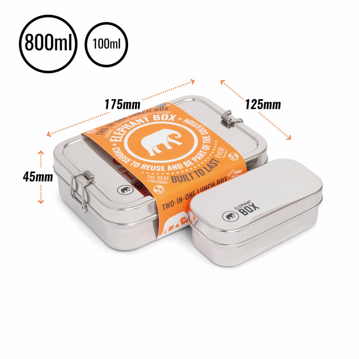 Elephant Box - Two-in-One Lunchbox Set - 800ml