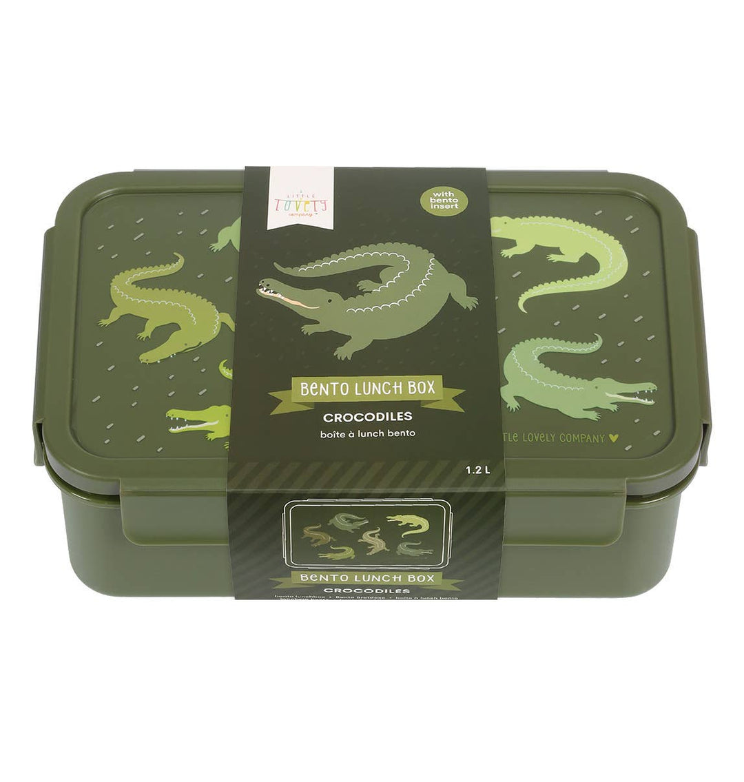 A Little Lovely Company - Bento Lunch Box: Crocodiles