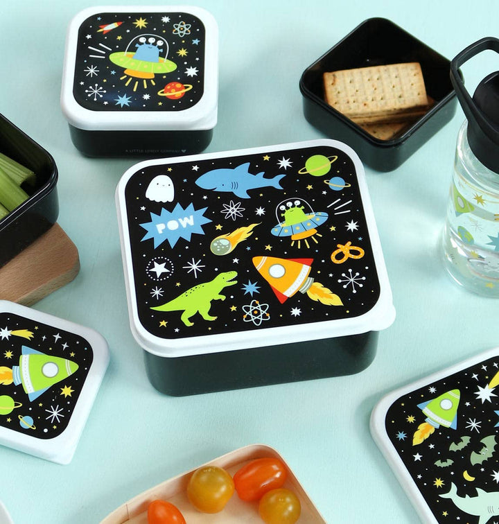 A Little Lovely Company - Lunch & Snack Box Set: Galaxy