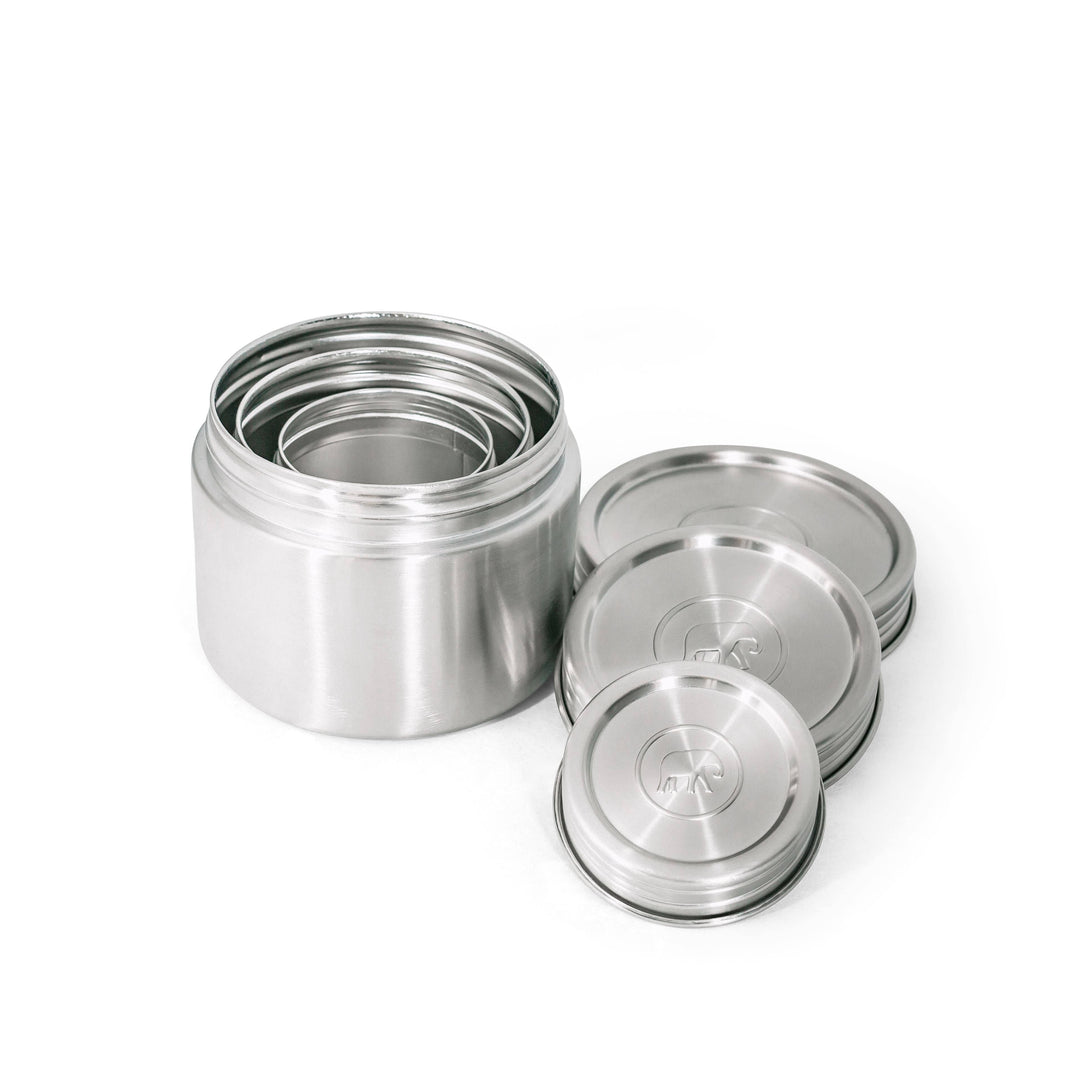 Elephant Box - Twist & Lock Food Canister Trio