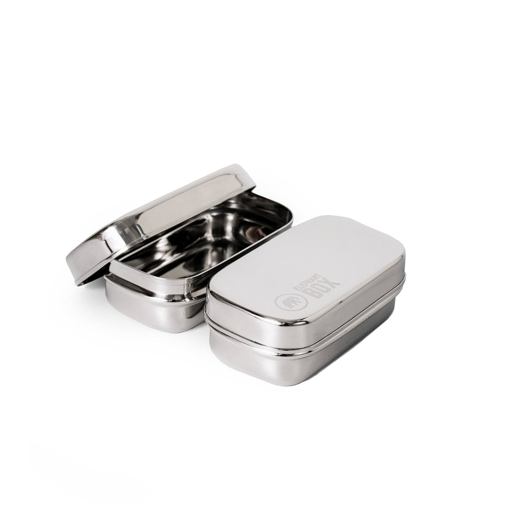 Elephant Box - Stainless Steel Mini Snack Pod Pair