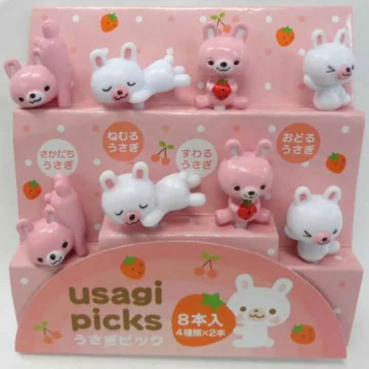 Torune Rabbit Bento Picks - Pack of 8