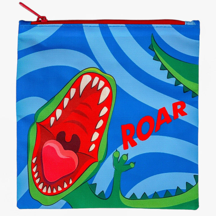 Yumbox Reusable Sandwich Bag - Set of 2 - Navy & Dino
