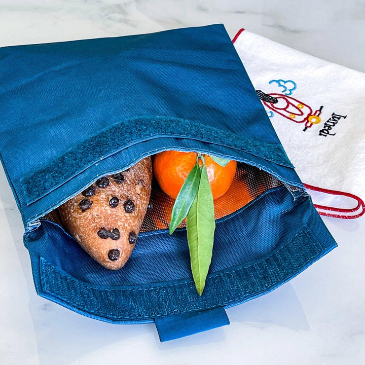Yumbox Pochette Zero Waste Sandwich Bag - Peacock Blue