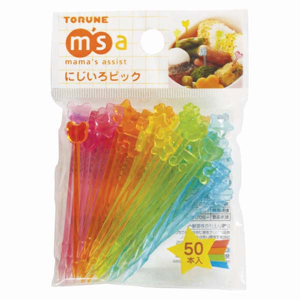 Rainbow Skewers Bento Picks