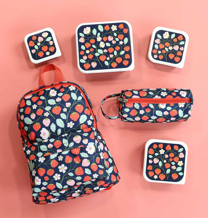 A Little Lovely Company - Lunch & Snack Box Set: Strawberries