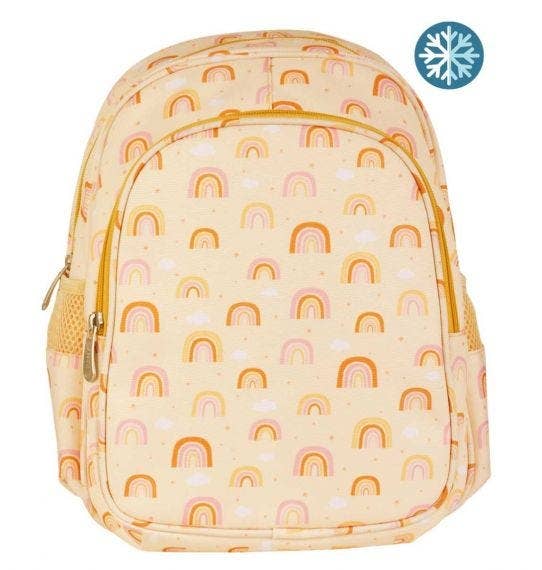 A Little Lovely Company - Backpack with Insulated Pocket: Rainbows