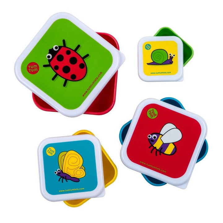 Tum Tum - Nesting Snack Pots - Set of 4 - Bugs