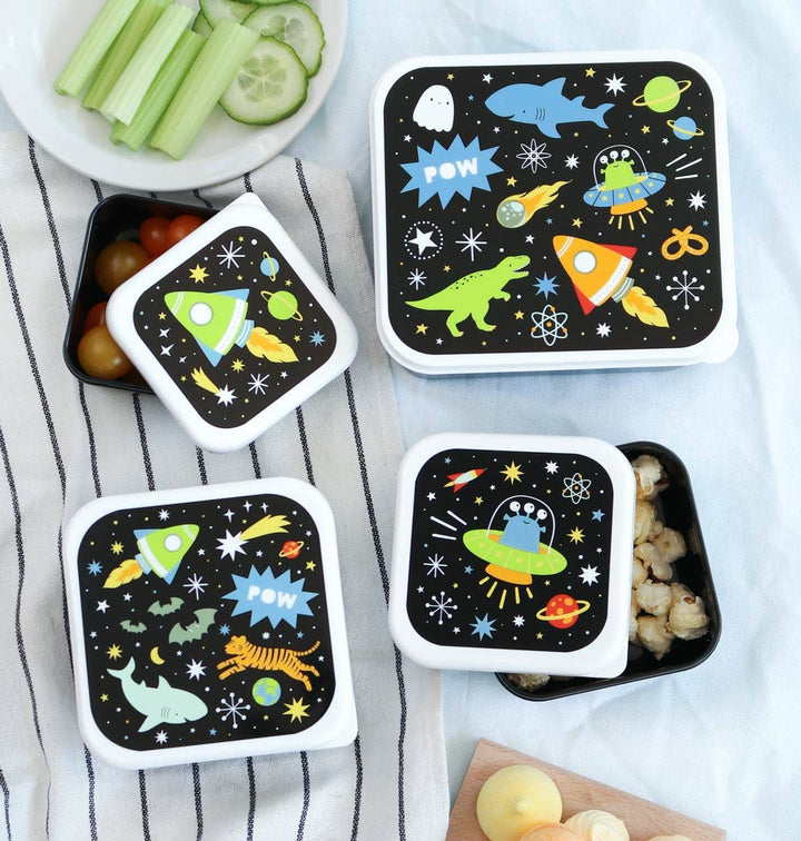 A Little Lovely Company - Lunch & Snack Box Set: Galaxy