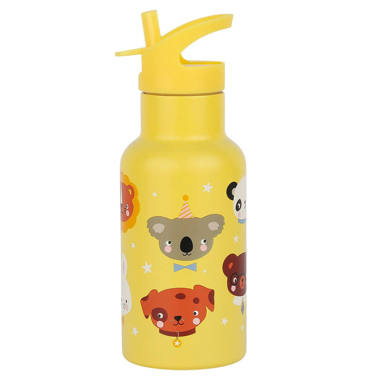 A Little Lovely Company - Kids Stainless Steel Drink / Water Bottle: Animal Friends