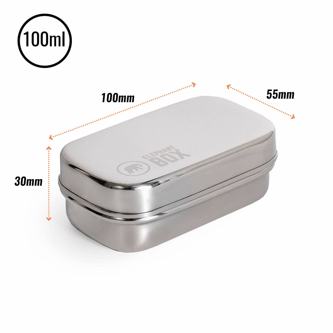 Elephant Box - Stainless Steel Mini Snack Pod Pair
