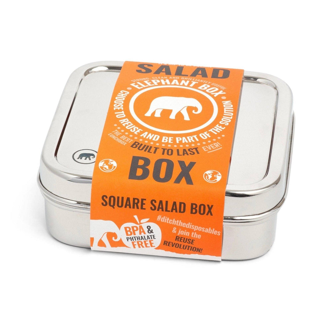 Elephant Box - Square Salad Box 600ml