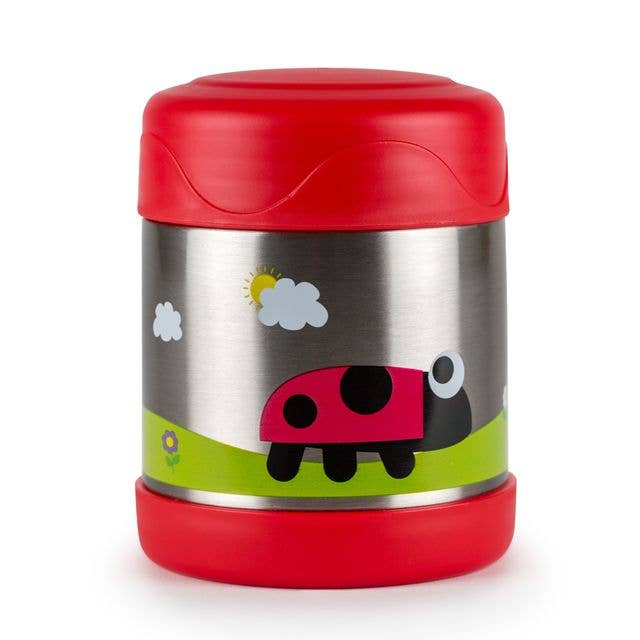 Tum Tum - Thermal Food Flask w/ Magnetic Spork - Ladybird