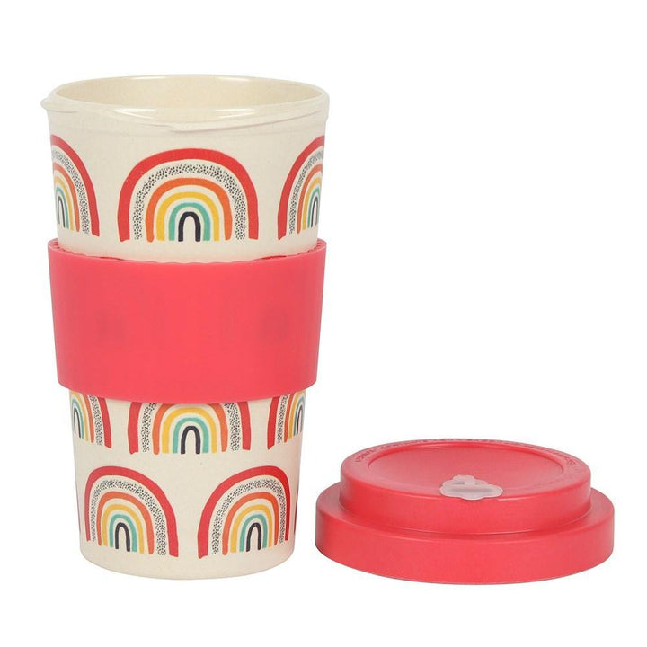 Bamboo Eco Travel Mug - Rainbow Print : ScandiBugs