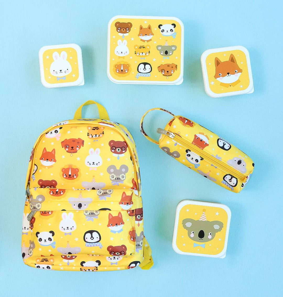 A Little Lovely Company - Lunch & Snack Box Set: Animal friends